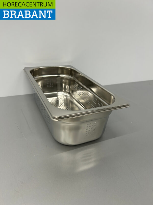Bac gastronorme perforé en acier inoxydable Bac GN 1/3 GN Profondeur 100 mm Horeca – Image 3