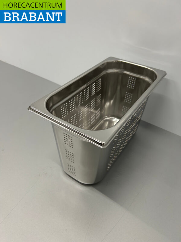 Bac gastronorme perforé en acier inoxydable Bac GN 1/3 GN Profondeur 200 mm Horeca – Image 3