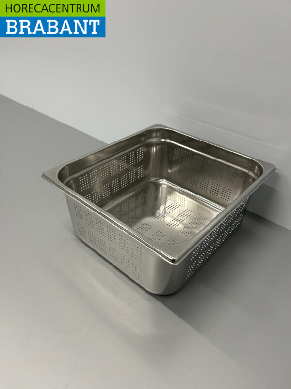 Bac Gastronorm perforé en acier inoxydable Bac GN Bac 2/3 GN Profondeur 150 mm Horeca – Image 2