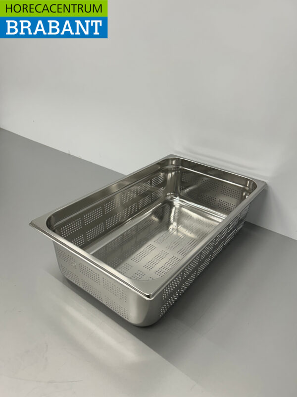 Bac Gastronorm perforé en acier inoxydable Bac GN 1/1 GN Profondeur 150 mm Horeca – Image 3