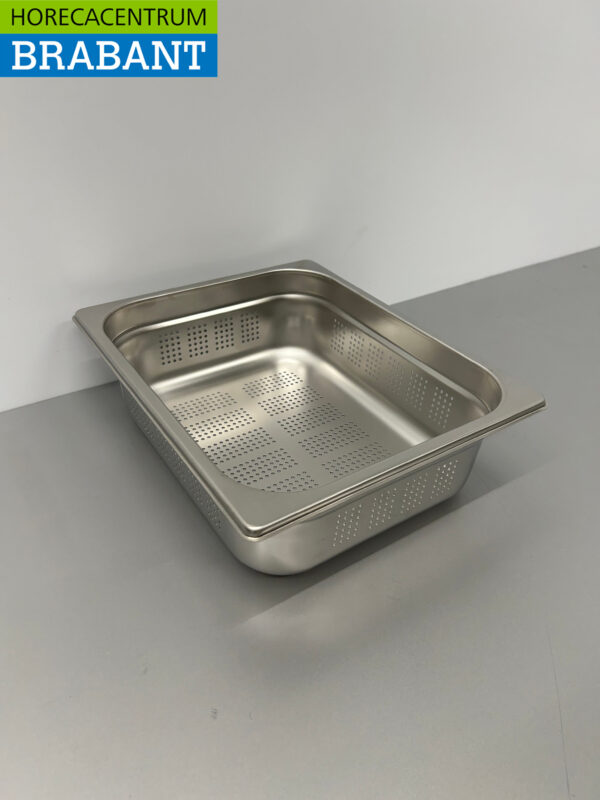 Bac Gastronorm perforé en acier inoxydable Bac GN Bac 1/2 GN Profondeur 100 mm Horeca – Image 2