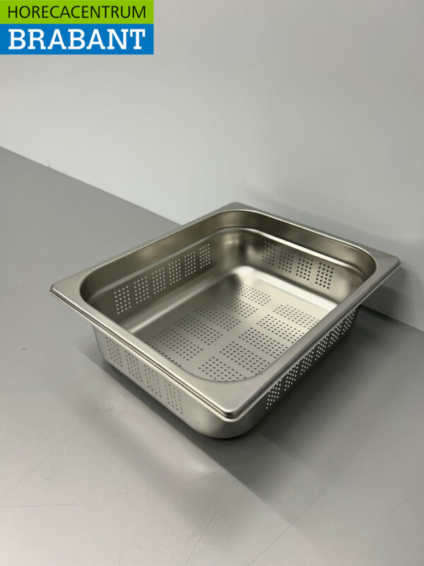 Bac Gastronorm perforé en acier inoxydable Bac GN Bac 1/2 GN Profondeur 100 mm Horeca – Image 3