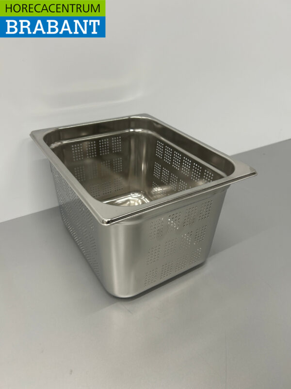 Bac Gastronorm perforé en acier inoxydable Bac GN Bac 1/2 GN Profondeur 200 mm Horeca – Image 3