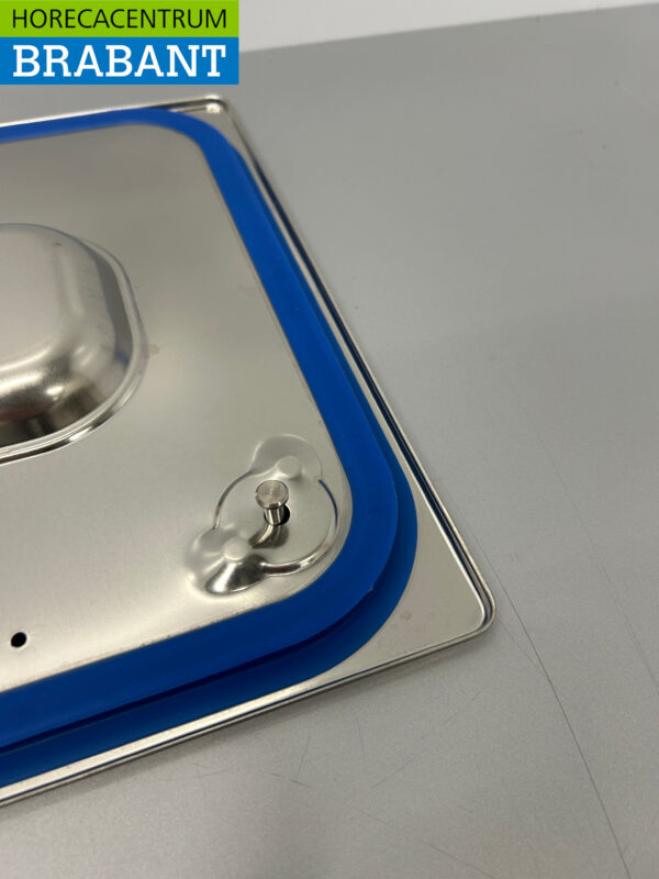 Couvercle Gastronorm GN en acier inoxydable 1/2 GN avec joint d'étanchéité en silicone Restauration – Image 2