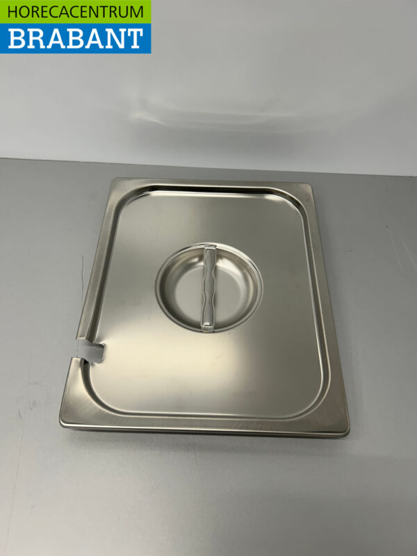 Gastronorm GN en acier inoxydable Couvercle 1/2 GN avec logement pour cuillère Restauration