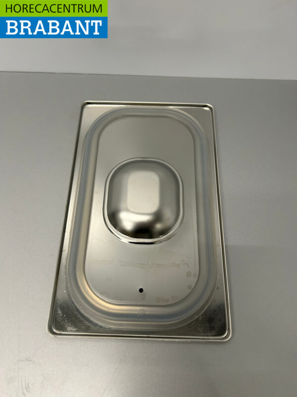 Gastronorm GN en acier inoxydable Couvercle 1/4 GN Avec bord d'étanchéité en silicone Restauration – Image 2