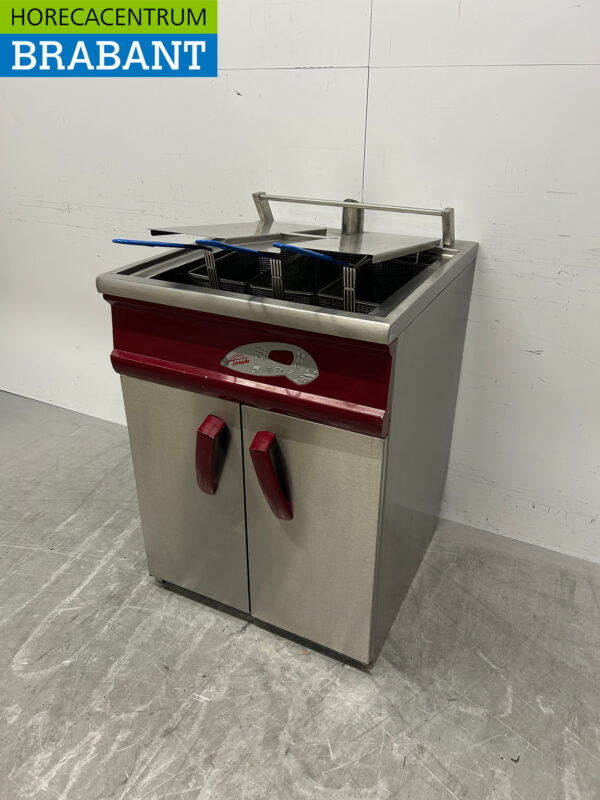 Friteuse Hegro Tornado en acier inoxydable 24 litres GAZ + 230V Horeca – Image 2