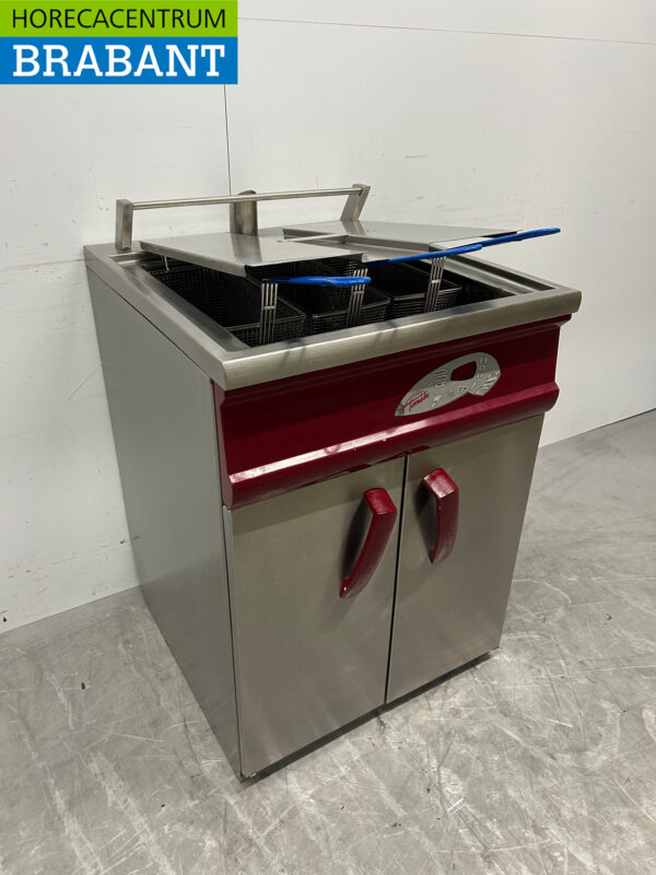 Friteuse Hegro Tornado en acier inoxydable 24 litres GAZ + 230V Horeca – Image 3