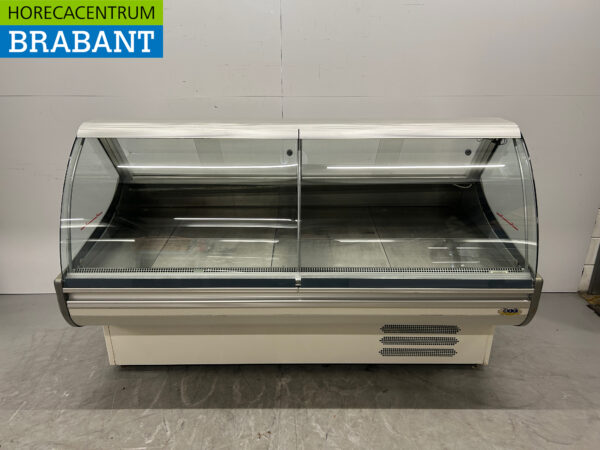 Vitrine réfrigérée Vitrine Snack Vitrine réfrigérée 200 cm 230V Cafétéria Chip shop Catering Catering