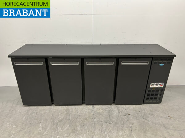 Serrco SCL-2222MU Backbar Bar Cooler 4 portes portes pliantes 220 cm LED 230V Horeca