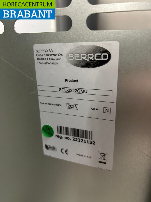Serrco SCL-2222MU Backbar Bar Cooler 4 portes portes pliantes 220 cm LED 230V Horeca – Image 7
