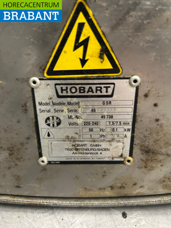 Acier inoxydable - Aluminium Hobart G5R Mélangeur de crème fouettée Souffleur de crème fouettée 230V Restauration Boulangerie – Image 6