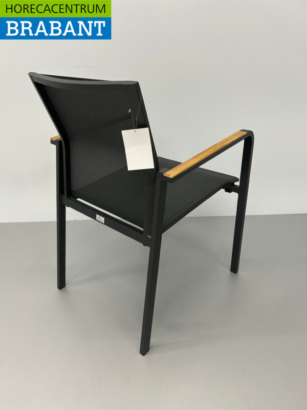 Best Freizeitmöbel Ensemble de terrasse table à manger avec 6 chaises Anthracite Teck Horeca – Image 11