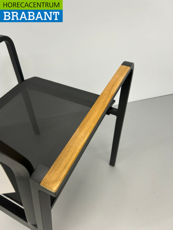 Best Freizeitmöbel Ensemble de terrasse table à manger avec 6 chaises Anthracite Teck Horeca – Image 12