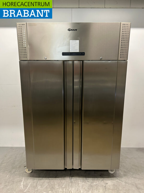 RVS Gram Réfrigérateur à deux portes 1400 litres 230V Horeca