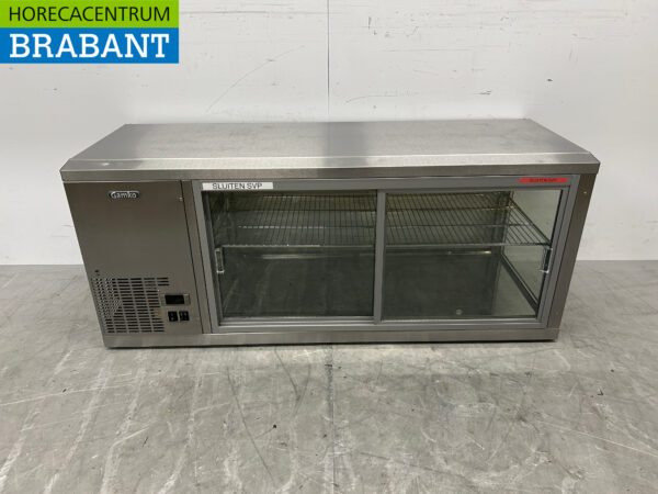 Gamko en acier inoxydable Vitrine réfrigérée Vitrine à pâtisserie 131 cm 230V Restauration