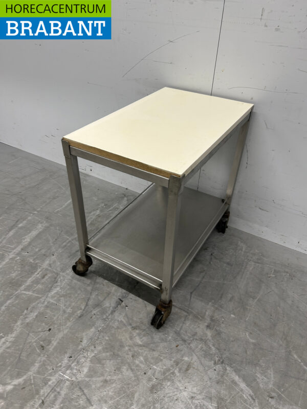 Chariot mobile en acier inoxydable 36,5 cm Horeca – Image 2