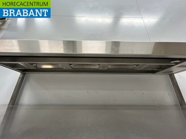Plan de travail en acier inoxydable avec pont thermique 320 x 75 cm 230V Horeca – Image 3