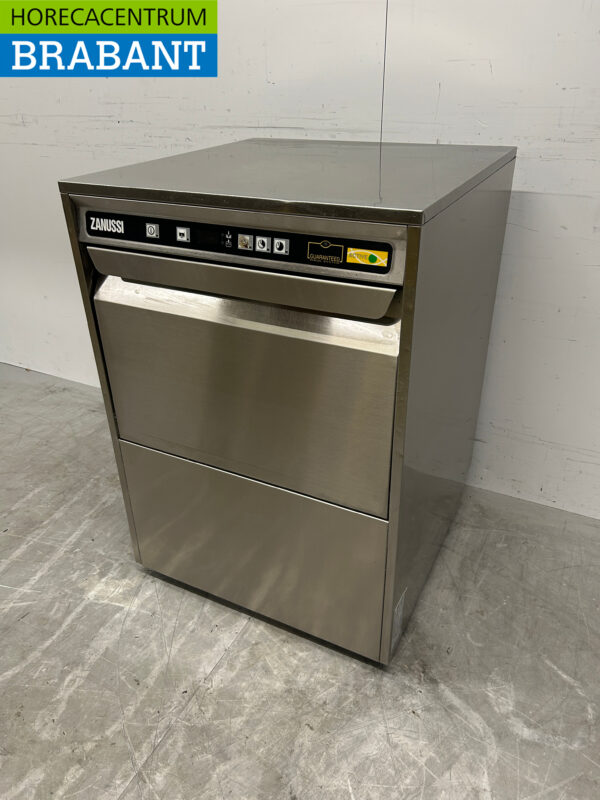 Lave-vaisselle Zanussi Zucai en acier inoxydable Chargement frontal 400V Horeca – Image 2