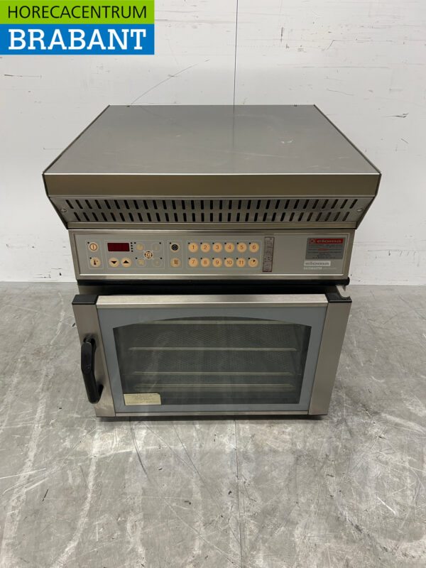 Four à convection en acier inoxydable Steamer Eloma EB30 avec hotte 230V Horeca