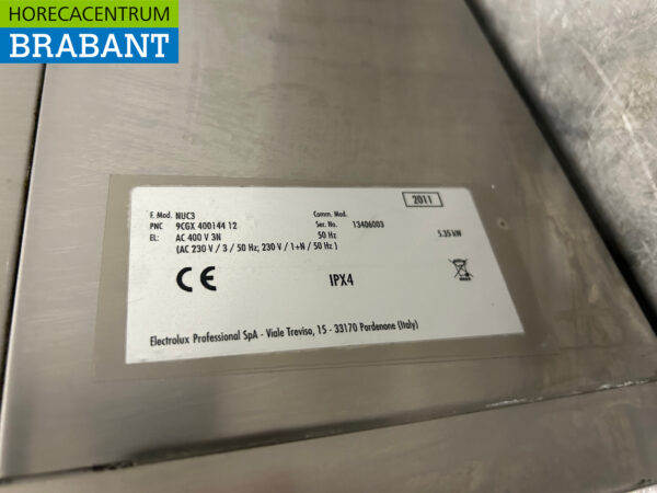 Lave-vaisselle Zanussi NUC3 en acier inoxydable Chargement frontal 400V Horeca – Image 6