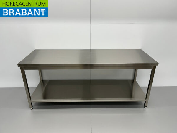 Table de travail HCB en acier inoxydable Basic-line 200 x 70 x 85 cm Restauration