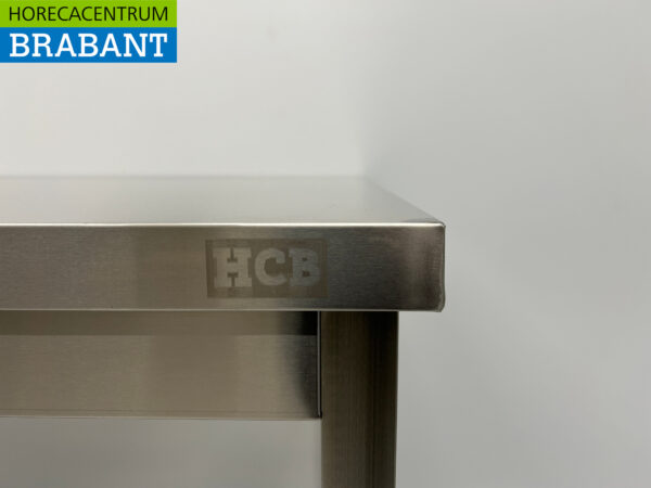 Table de travail HCB en acier inoxydable Basic-line 200 x 70 x 85 cm Restauration – Image 5