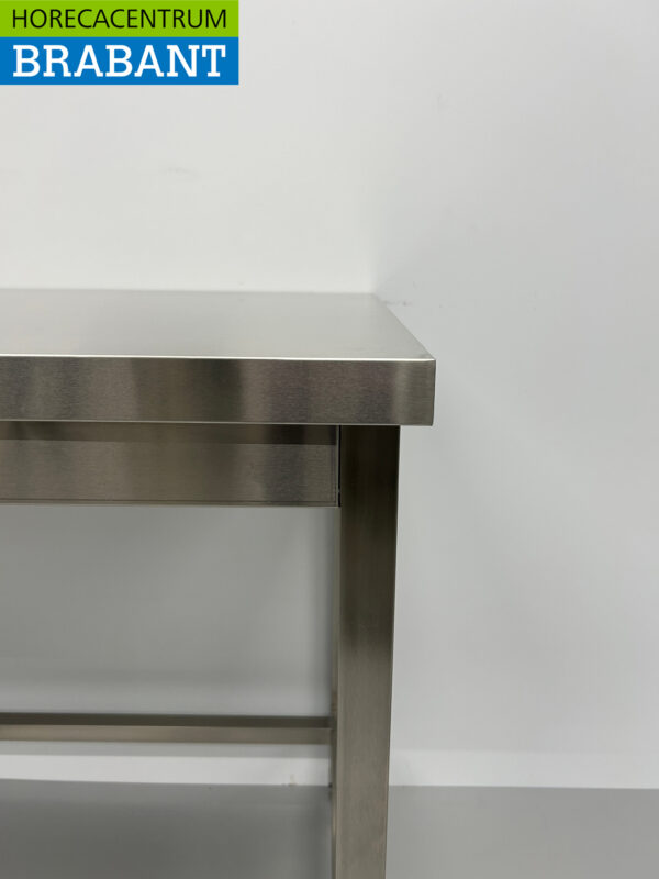 Table de travail en acier inoxydable Table en acier inoxydable Basic-line 150 x 60 x 85 cm Restauration – Image 4