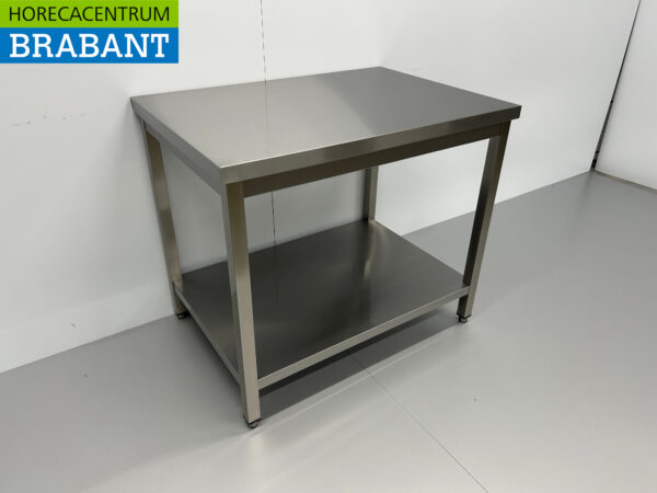 Table de travail en acier inoxydable Premium-line 100 x 70 x 85 cm Restauration – Image 2