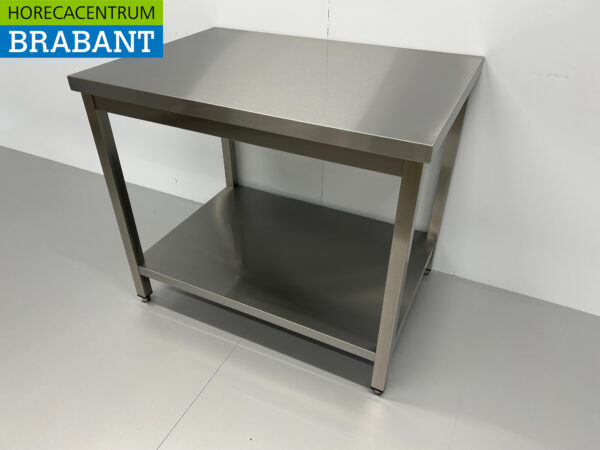 Table de travail en acier inoxydable Premium-line 100 x 70 x 85 cm Restauration – Image 3