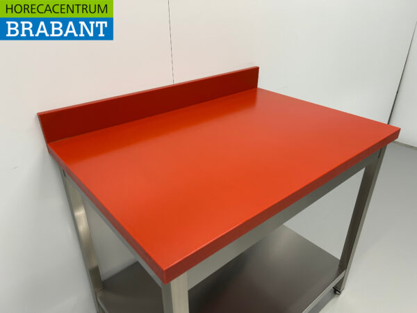 Acier inoxydable Polyéthylène PE Table de découpe Table de travail Premium-line 100 cm Restauration Boucherie – Image 4
