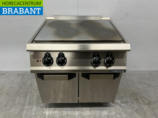 Plaque de cuisson à gaz Metos 4 feux en acier inoxydable 80 cm Horeca