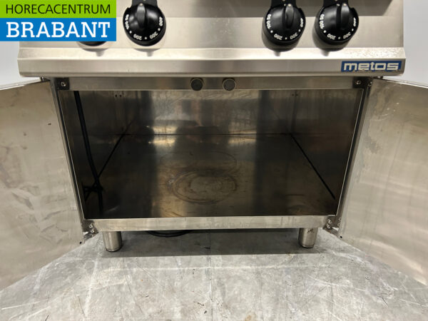 Plaque de cuisson à gaz Metos 4 feux en acier inoxydable 80 cm Horeca – Image 4