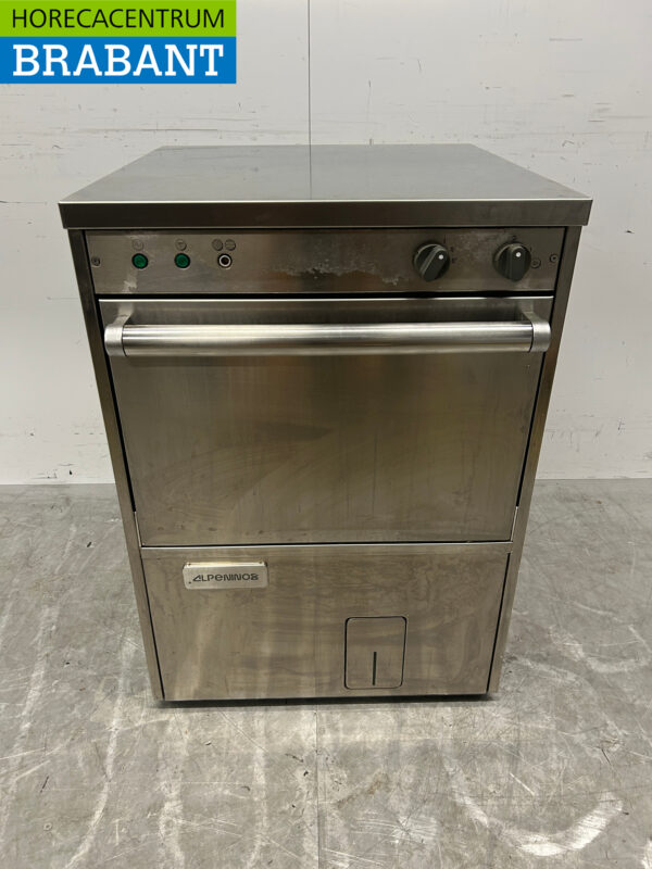 Lave-vaisselle Alpeninox en acier inoxydable Chargement frontal 400V Horeca