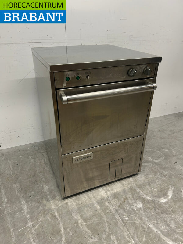 Lave-vaisselle Alpeninox en acier inoxydable Chargement frontal 400V Horeca – Image 2
