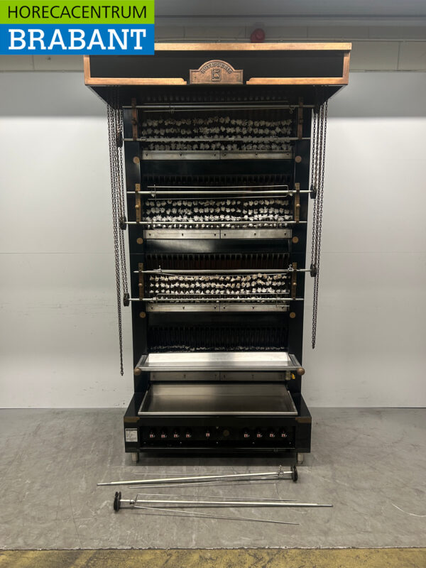 Ubert FF38 Vertical Chicken Grill Grill 8 brochettes GAS/230V Catering