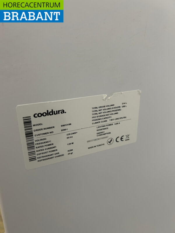 Coffre réfrigéré mobile avec couvercle coulissant en verre 314 litres 230V Horeca – Image 5