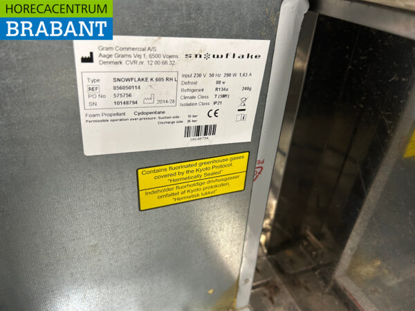 Flocon de neige en acier inoxydable Réfrigérateur 600 litres 230V Horeca – Image 5