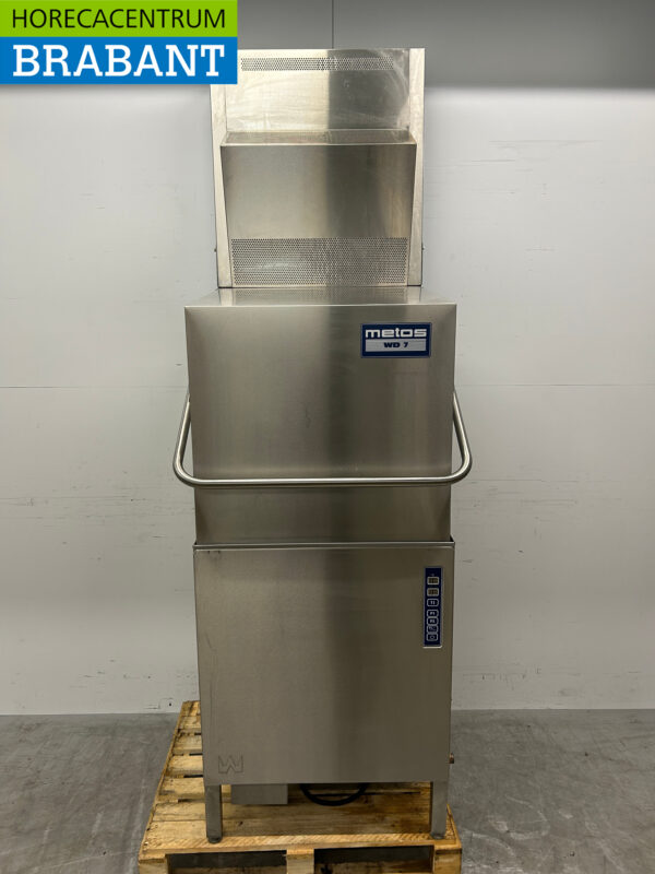 Lave-vaisselle coulissant Metos WD 7 en acier inoxydable 400V Horeca