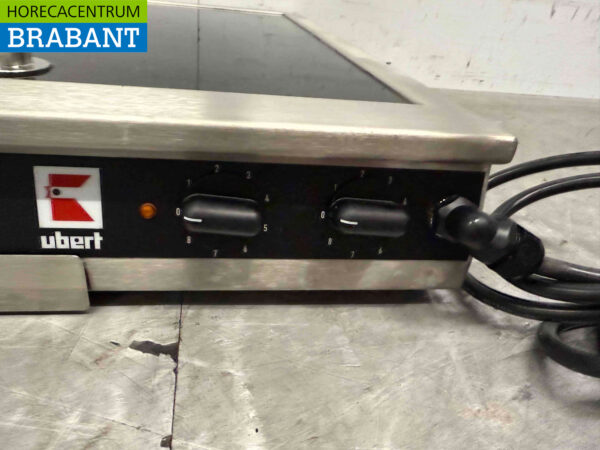 Poêle à frire en acier inoxydable Ubert à double plaque de gril en céramique 50 cm 400V Horeca – Image 3