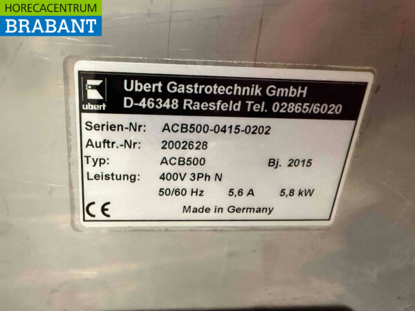 Poêle à frire en acier inoxydable Ubert à double plaque de gril en céramique 50 cm 400V Horeca – Image 4