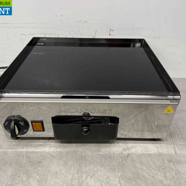 Plaque de gril en céramique Milan Toast en acier inoxydable Lisse 36 cm 230V Horeca