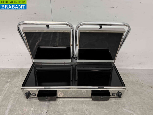 Gril à panini en acier inoxydable Milan Toast Vitroceramic Double Contact Grill 2 x 230V Horeca – Image 5