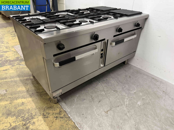 Plaque de cuisson à gaz Zanussi 8 feux en acier inoxydable 160 x 100 cm Horeca – Image 4