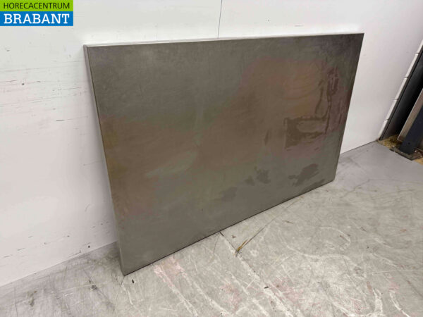 Plan de travail en acier inoxydable 160,5 x 100,5 cm Horeca – Image 2