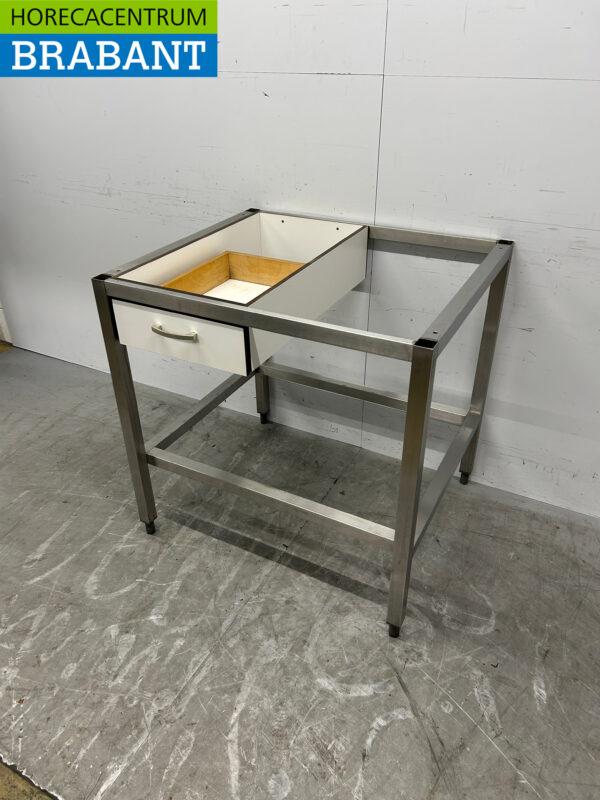 Caisson en acier inoxydable avec tiroir 89,5 cm Restauration – Image 2