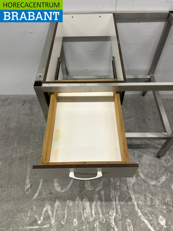 Caisson en acier inoxydable avec tiroir 89,5 cm Restauration – Image 4