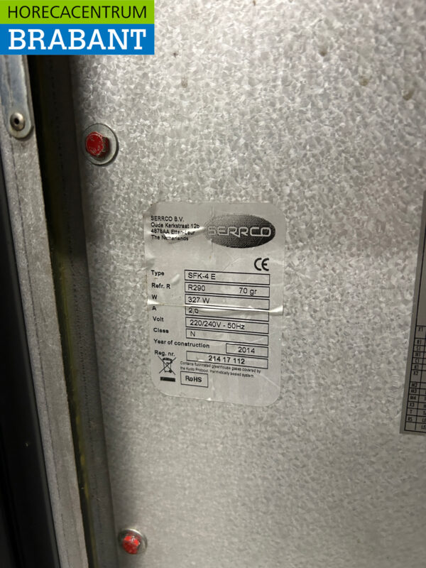 Serrco SFK-4E Barrel cooler 88 cm 230V Horeca – Image 5