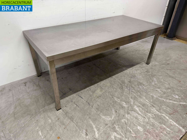 Table de travail en acier inoxydable 150 x 70 x 58 cm Restauration – Image 2