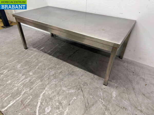 Table de travail en acier inoxydable 150 x 70 x 58 cm Restauration – Image 3